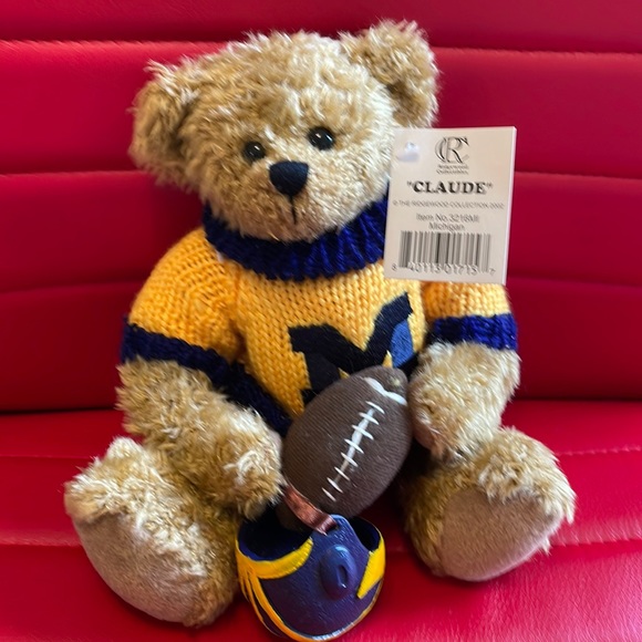 Other - Michigan wolverines bear Claude.  NWT